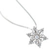 Anhänger Schneeflocke 925 Sterling Silber rhodiniert mit Zirkonia – Bild 3