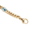 Armband 585 Gold Gelbgold massiv 19 cm 4 Blautopase hellblau blau Goldarmband – Bild 4