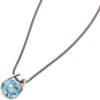 Anhänger 585 Gold Weißgold 1 Blautopas blau hellblau Weißgoldanhänger – Bild 4