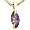 Anhänger 585 Gold Gelbgold 1 Amethyst lila violett Goldanhänger – Bild 2