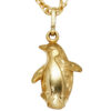 Kinder Anhänger Pinguin 333 Gold Gelbgold teil matt Kinderanhänger – Bild 2