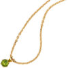 Anhänger 585 Gold Gelbgold 1 Peridot grün Goldanhänger – Bild 4