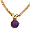 Anhänger 585 Gold Gelbgold 1 Amethyst lila violett Goldanhänger – Bild 3