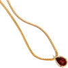Anhänger Tropfen 585 Gold Gelbgold 1 Granat rot Goldanhänger Granatanhänger – Bild 4