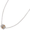 Collier Kette mit Anhänger 585 Gold bicolor 64 Diamanten Brillanten 45 cm – Bild 2