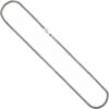 Erbskette 2-reihig 585 Weißgold 45 cm Halskette Kette Weißgoldkette Karabiner – Bild 2
