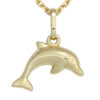 Kinder Anhänger Delfin 333 Gold Gelbgold Kinderanhänger – Bild 2
