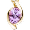 Anhänger 333 Gold Gelbgold 1 Amethyst lila violett Goldanhänger – Bild 2