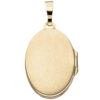 Medaillon oval 333 Gold Gelbgold Zirkonia 1 Rubin pink zum Öffnen für 2 Fotos – Bild 2
