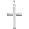Anhänger Kreuz 925 Silber teil matt Kreuzanhänger Silberkreuz mit Kette 60 cm – Bild 3