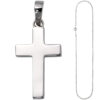 Anhänger Kreuz 925 Silber Kreuzanhänger Silberkreuz mit Kette 60 cm – Bild 2