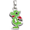 Kinder Schmuck-Set Kleiner Drache 925 Silber grün lackiert mit Kette 42 cm – Bild 4