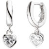Kinder Schmuck-Set Herz 925 Silber mit Zirkonia Anhänger Ohrringe Kette 42 cm – Bild 3
