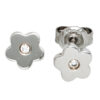 Kinder Schmuck-Set Blume 925 Silber mit Zirkonia Anhänger Ohrringe Kette 38 cm – Bild 3