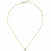 Collier Kette mit Anhänger Herz 375 Gold Gelbgold bicolor 14 Zirkonia 45 cm – Bild 2