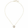 Kette mit Anhänger 925 Silber gold vergoldet Perlmutt Einlage 28 Zirkonia 45 cm – Bild 2