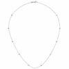 Collier Halskette Herz Herzen 585 Gold Weißgold 45 cm Kette Weißgoldkette – Bild 2