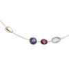 Collier Halskette 585 Gold Gelbgold 12 Turmaline 45 cm Kette Edelsteinkette – Bild 2