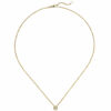 Collier Kette mit Anhänger 585 Gold Gelbgold 1 Diamant Brillant 0,15 ct. 45 cm – Bild 2