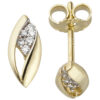Schmuck-Set 333 Gold Gelbgold mit Zirkonia und Kette 45 cm – Bild 3