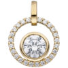 Schmuck-Set 333 Gold Gelbgold mit Zirkonia Ohrstecker und Kette 42 cm – Bild 4