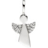 Anhänger Engel Schutzengel 925 Sterling Silber Zirkonia mit Kette 38 cm – Bild 3