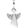 Anhänger Engel Schutzengel 925 Sterling Silber Zirkonia mit Kette 42 cm – Bild 3
