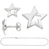 Kinder Schmuck-Set Stern 925 Sterling Silber mit Zirkonia und Kette 42 cm – Bild 2
