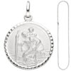 Anhänger Schutzpatron Christopherus 925 Sterling Silber mit Kette 42 cm – Bild 2
