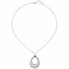 Collier Halskette Tropfen 925 Sterling Silber 45 cm Kette Silberkette – Bild 2