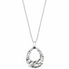 Collier Halskette Tropfen 925 Sterling Silber 45 cm Kette Silberkette – Bild 3