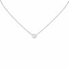 Collier Halskette 925 Sterling Silber 17 Zirkonia 45 cm Kette Silberkette
