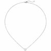 Collier Halskette 925 Sterling Silber 17 Zirkonia 45 cm Kette Silberkette – Bild 2