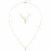 Collier 750 Gold Gelbgold 5 Diamanten Brillanten 45 cm