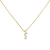 Collier 750 Gold Gelbgold 5 Diamanten Brillanten 45 cm – Bild 2