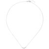 Collier Halskette 585 Gold Weißgold 5 Diamanten Brillanten 42 cm – Bild 2