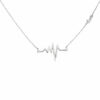 Collier 925 Sterling Silber 16 Zirkonia 45 cm – Bild 2
