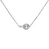 Collier Halskette 925 Sterling Silber 20 Zirkonia 45 cm Kette Silberkette – Bild 2