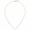 Collier Halskette mit Plättchen 375 Gold Gelbgold 43 cm Kette – Bild 3